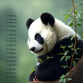 nomes para pandas